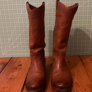 Size 6.5 Frye Melissa Pull-On Boots in Cognac